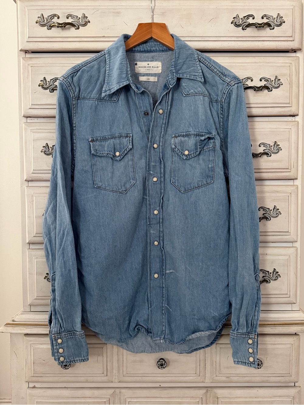 Imogene and Willie Leo Denim Button Shirt